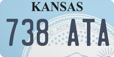 KS license plate 738ATA