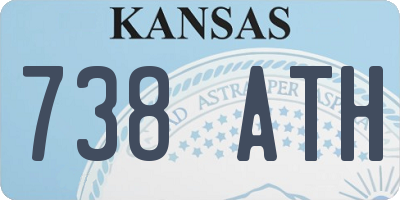 KS license plate 738ATH