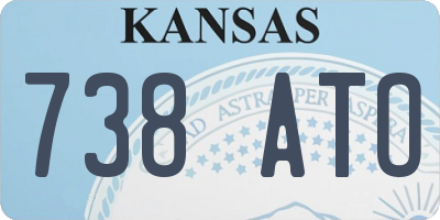 KS license plate 738ATO