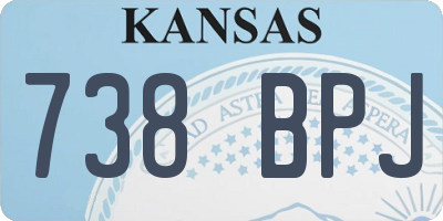 KS license plate 738BPJ