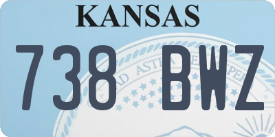 KS license plate 738BWZ