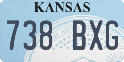 KS license plate 738BXG