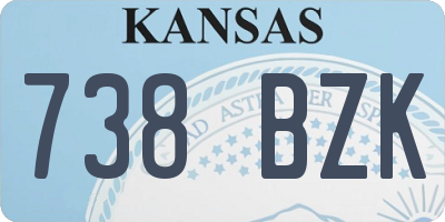 KS license plate 738BZK