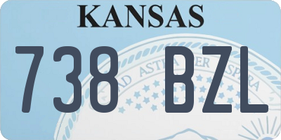 KS license plate 738BZL