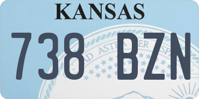 KS license plate 738BZN
