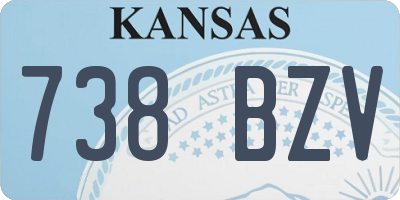KS license plate 738BZV