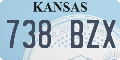 KS license plate 738BZX