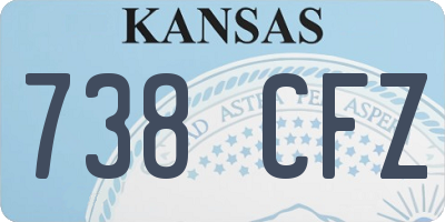 KS license plate 738CFZ