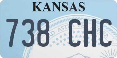 KS license plate 738CHC