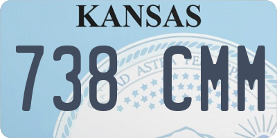 KS license plate 738CMM