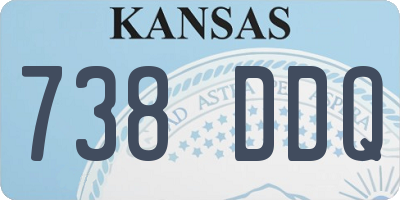 KS license plate 738DDQ