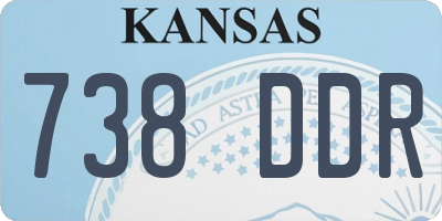 KS license plate 738DDR
