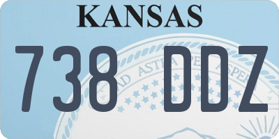 KS license plate 738DDZ
