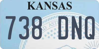 KS license plate 738DNQ