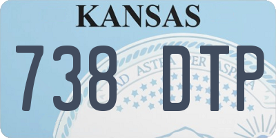 KS license plate 738DTP