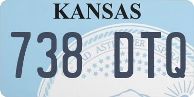 KS license plate 738DTQ
