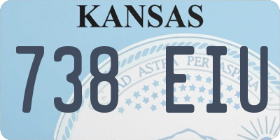 KS license plate 738EIU