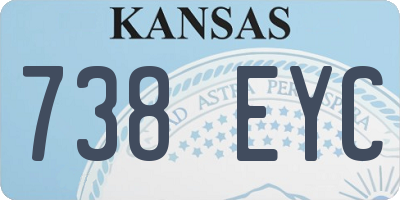 KS license plate 738EYC