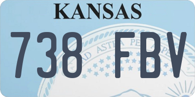 KS license plate 738FBV