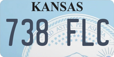 KS license plate 738FLC