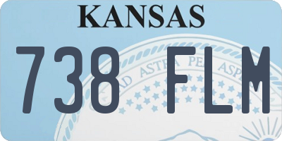 KS license plate 738FLM