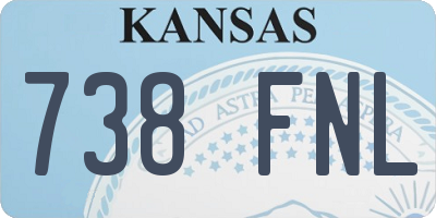 KS license plate 738FNL
