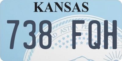 KS license plate 738FQH