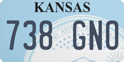 KS license plate 738GNO