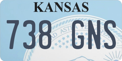 KS license plate 738GNS