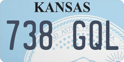 KS license plate 738GQL