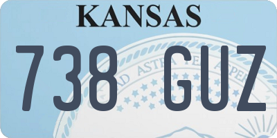 KS license plate 738GUZ
