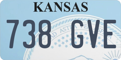 KS license plate 738GVE