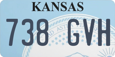 KS license plate 738GVH