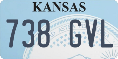KS license plate 738GVL