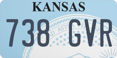 KS license plate 738GVR