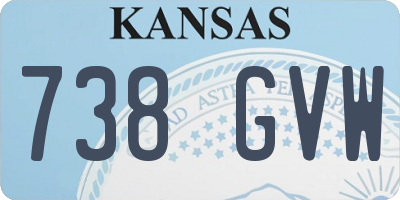 KS license plate 738GVW