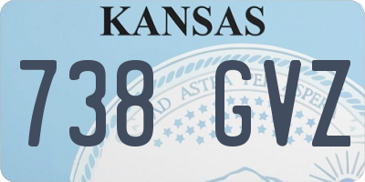 KS license plate 738GVZ