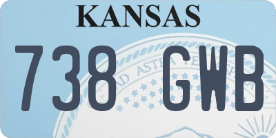 KS license plate 738GWB