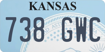 KS license plate 738GWC