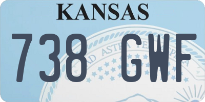 KS license plate 738GWF