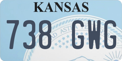 KS license plate 738GWG