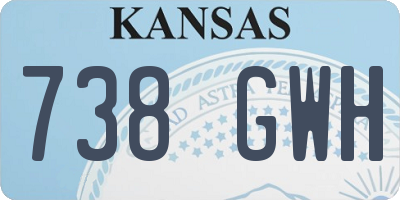 KS license plate 738GWH
