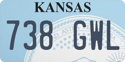 KS license plate 738GWL