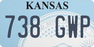 KS license plate 738GWP