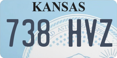 KS license plate 738HVZ