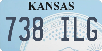 KS license plate 738ILG
