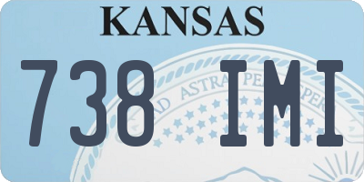 KS license plate 738IMI