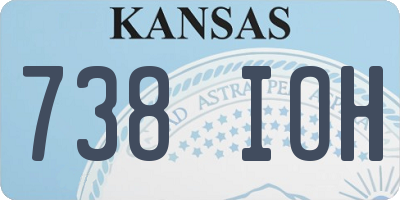 KS license plate 738IOH