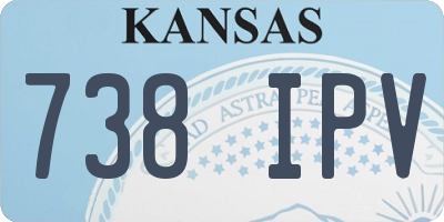 KS license plate 738IPV