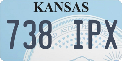 KS license plate 738IPX